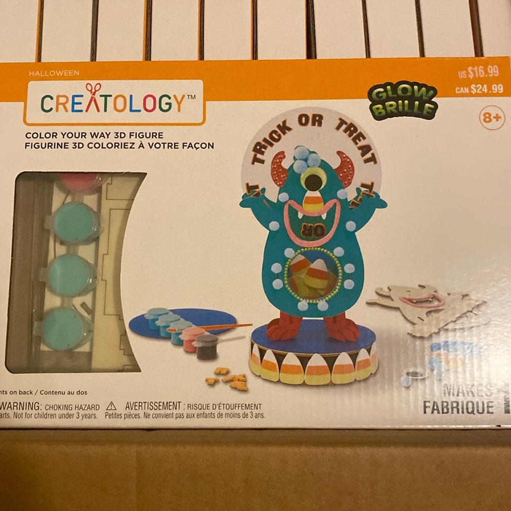 NEW-Creatology Halloween Glow Brille 3D Figure